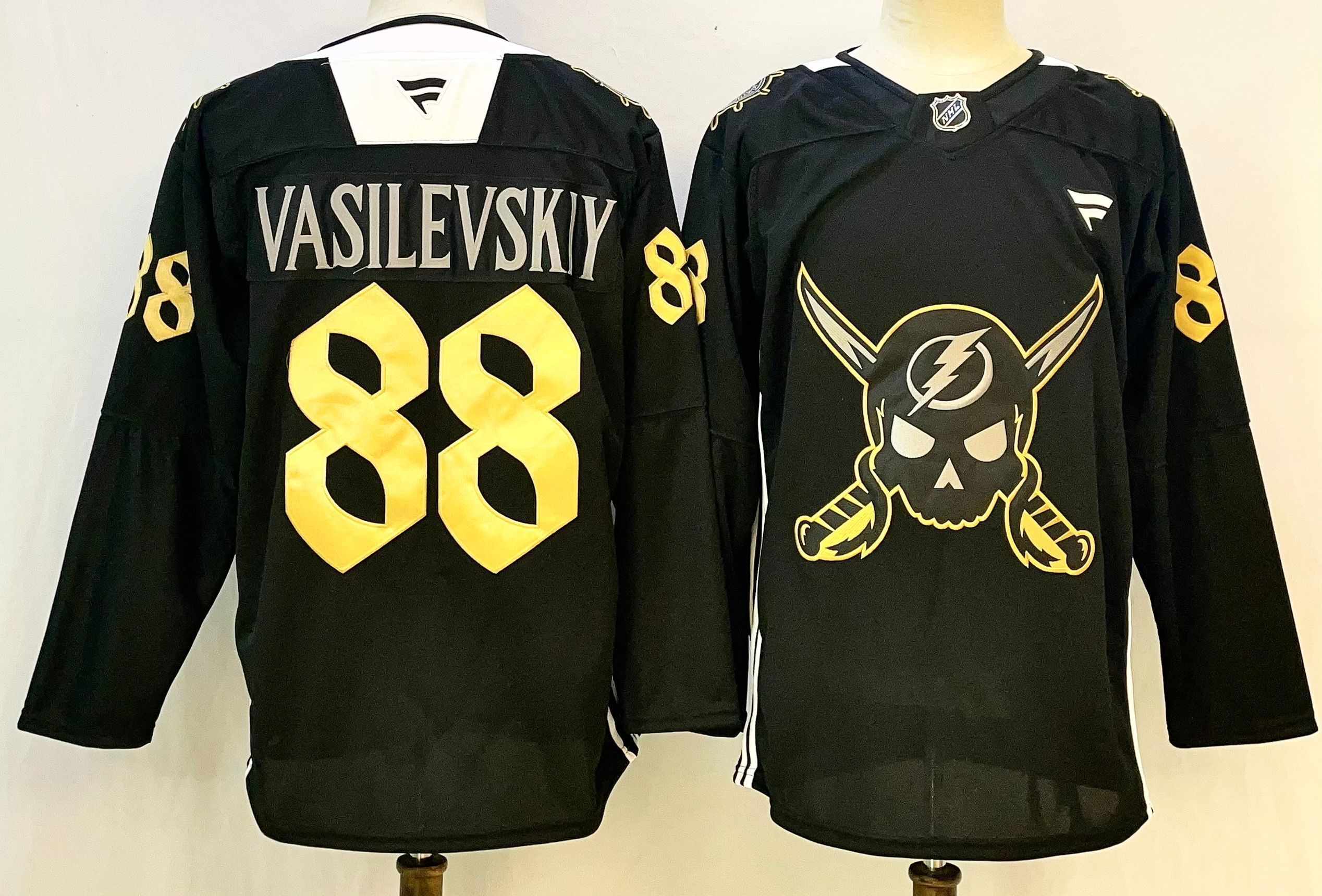 Men Tampa Bay Lightning #88 Vasilevskiy Black 2026 Adidias NHL Jersey style 001